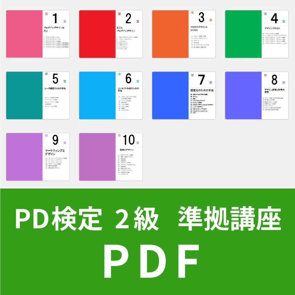 【PDF】教育機関向け「プロダクトデザイン概論」講座用　ダウンロード販売